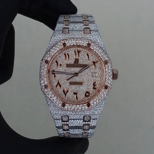 Diamond Audemars Piguet Royal Oak 41mm - 2 Tone Rose Gold