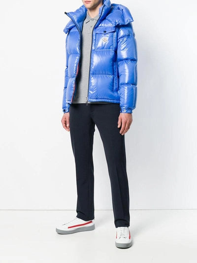 MONCLER MONTBELIARD BLUE PUFFER JACKET