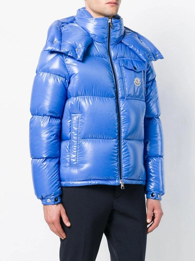 MONCLER MONTBELIARD BLUE PUFFER JACKET