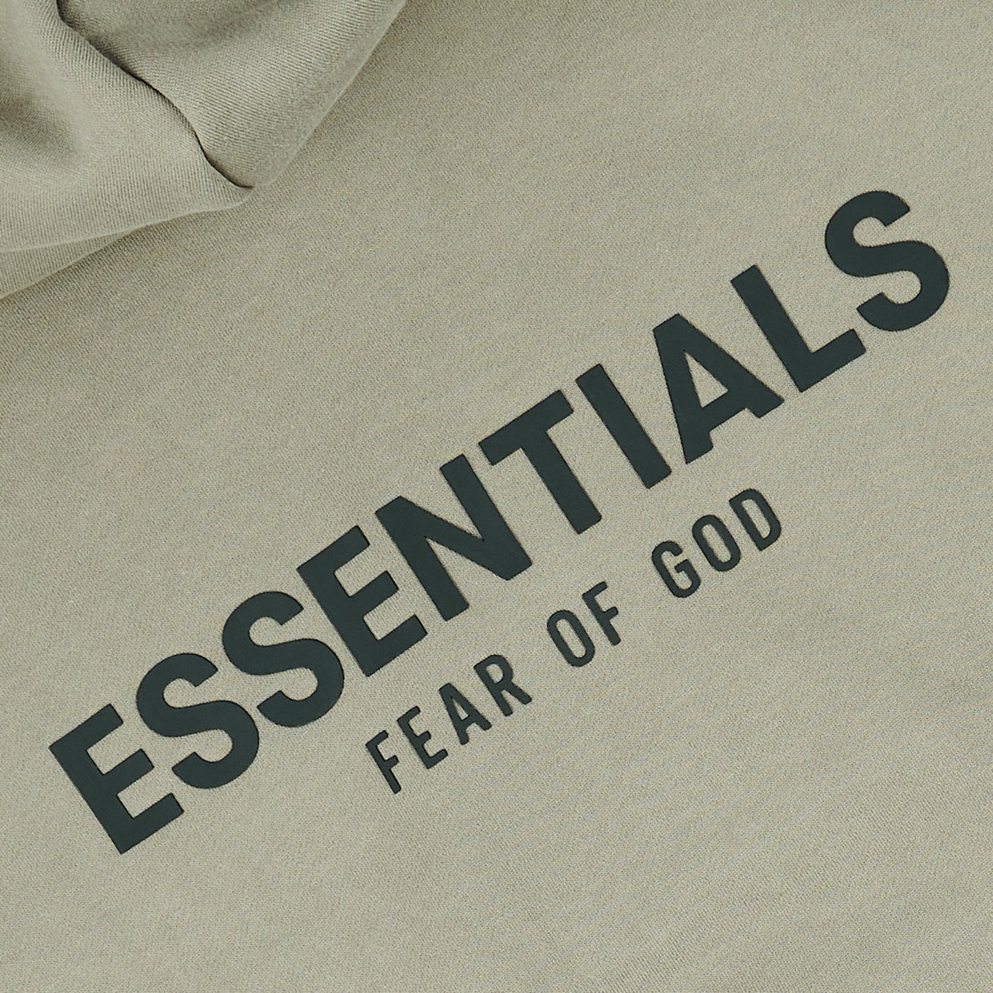 Fear Of God Essentials Reverse Logo Taupe Hoodie (SS21)