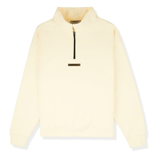 Fear Of God Essentials Buttercream Reverse Logo Half-Zip Sweatshirt (SS21)