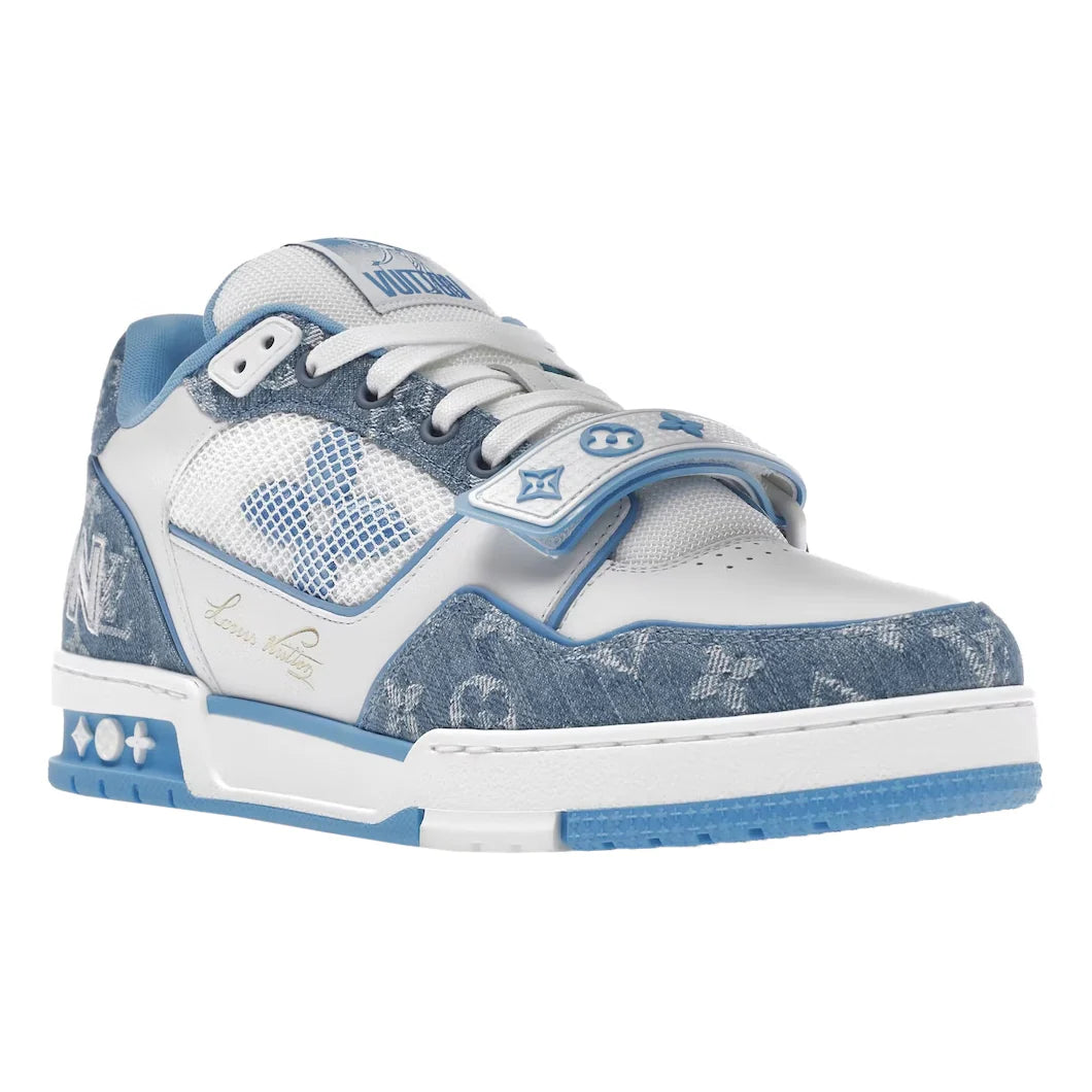 LV MONOGRAM BLUE DENIM TRAINER