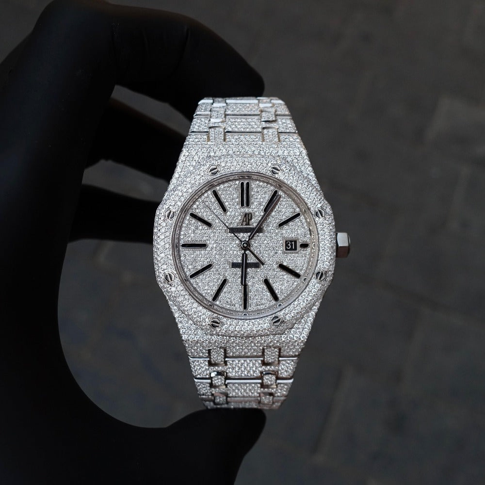 Diamond Audemars Piguet Royal Oak 41mm - Stainless Steel - Index Dial