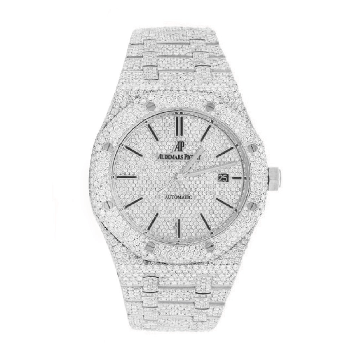 Diamond Audemars Piguet Royal Oak 41mm - Stainless Steel - Index Dial