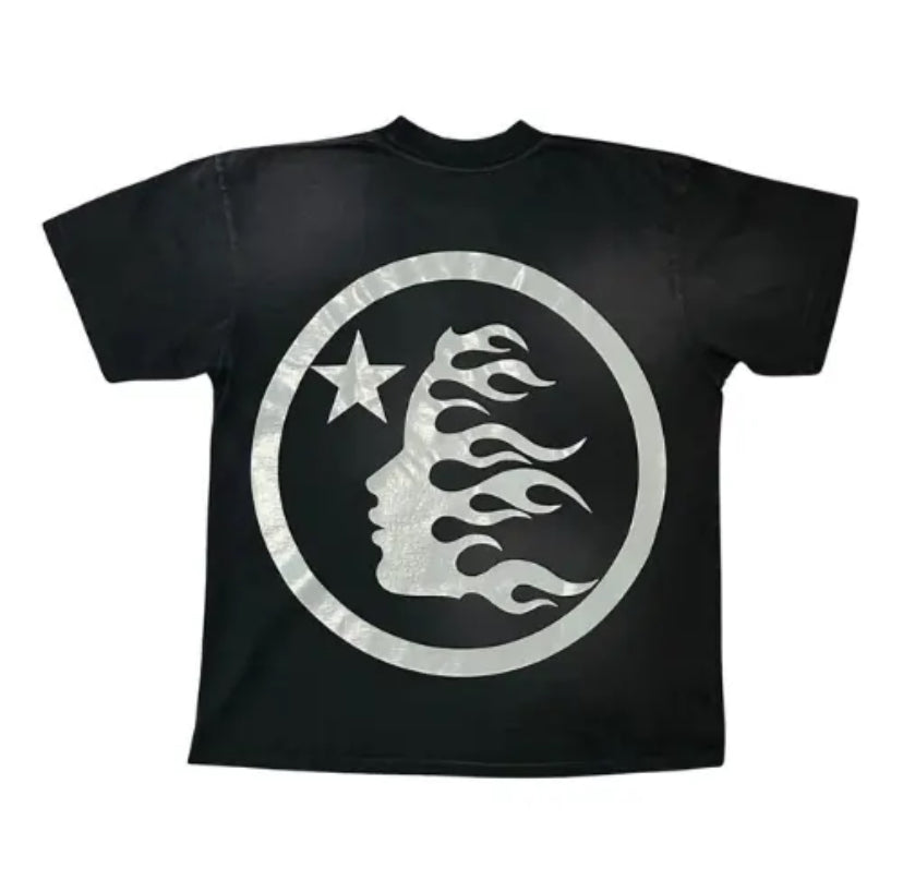 HELLSTAR BLACK AND BLUE SPORTS LOGO TSHIRT