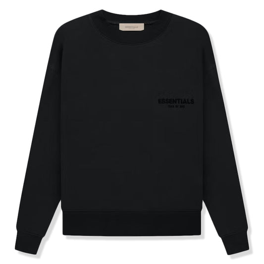 Fear of God Essentials Black Crewneck (SS22)