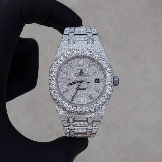 Diamond Audemars Piguet Royal Oak 41mm - Stainless Steel - Diamond Dial