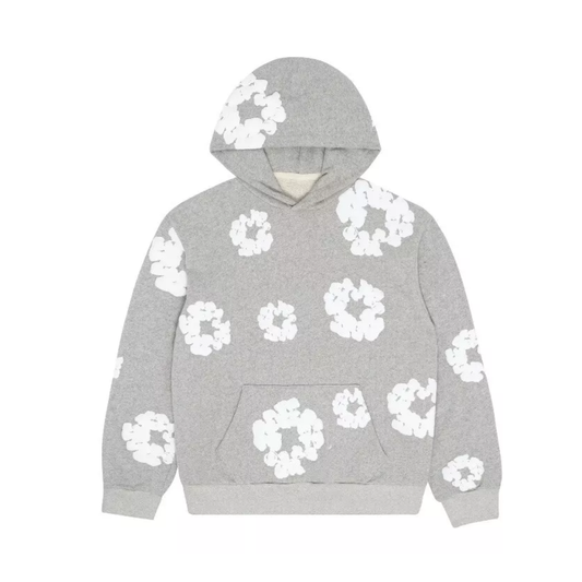 DENIM TEARS THE COTTON WREATH GREY HOODIE