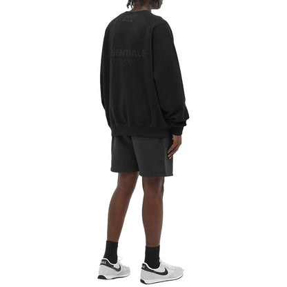 Fear of God Essentials Black Crewneck (SS21)