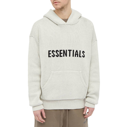 Fear Of God Essentials Oatmeal Knit Hoodie