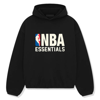 Fear Of God Essentials x NBA Black Hoodie