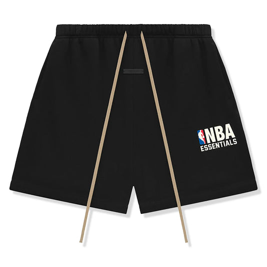 Fear Of God Essentials x NBA Black Shorts