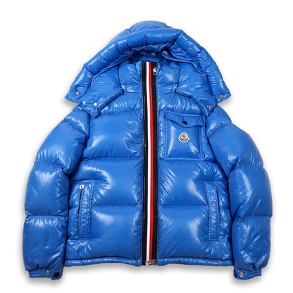 MONCLER MONTBELIARD BLUE PUFFER JACKET