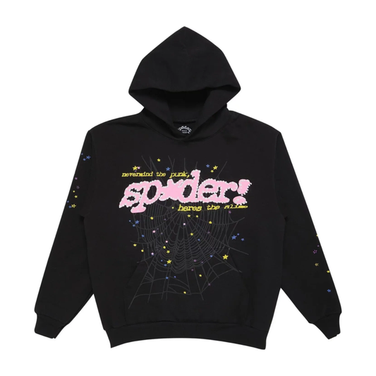 SP5DER P*NK HOODIE "BLACK"